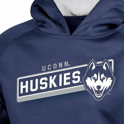 NCAA UConn Huskies Boys' Gray Hooded Sweatshirt - XS