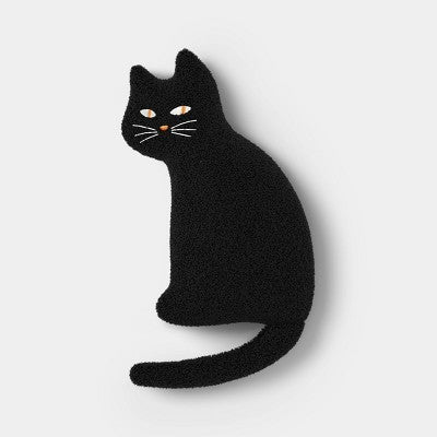 Black Cat Shaped Throw Pillow- Hyde and EEK! Boutique