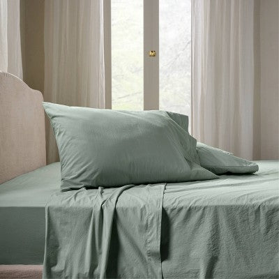 Standard Casual Organic Cotton Pillowcase Set Jade - Parachute for Target