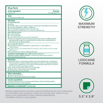 Biofreeze Lidocaine Maxflex Joint and Muscle Pain Relievers Patch - 4ct
