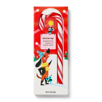 Jumbo Peppermint Christmas Candy Cane - 5.29oz - Favorite Day