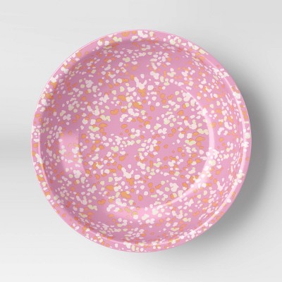 36oz Plastic Terrazzo Pale Raspberry Cereal Bowl Pink - Room Essentials