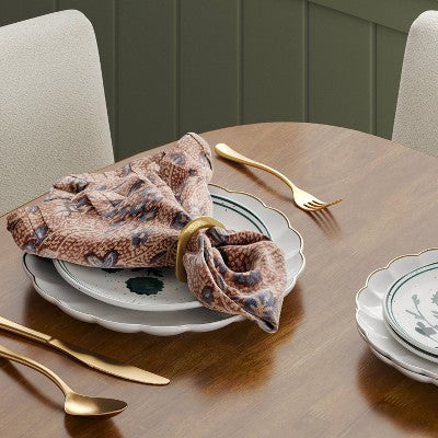 2pk Block Print Ruffle Napkins - Threshold