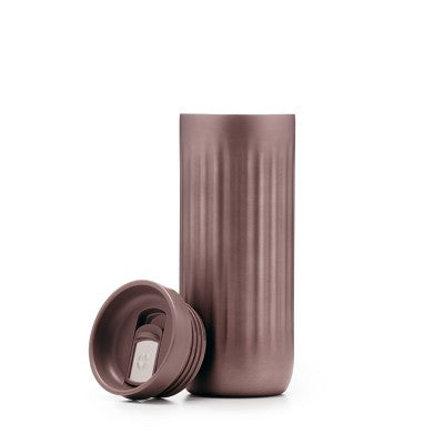 Ello 16oz Stainless Steel Travel Mug Mocha Metallic