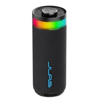 JLab Go Party Portable Speaker - Black: Bluetooth, Waterproof, USB-C Charging, LED Light