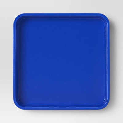 3pc Stackable Melamine Decorative Trays Blue/Green - Room Essentials