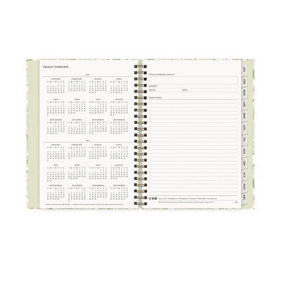 Morris & Co. 6"x9" by Blue Sky 2026 Weekly/Monthly Concealed Wirebound Planner Hardcover Leicester Floral