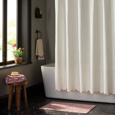20"x30" Valentine's Day Woven Jacquard Bath Rug Pink - Threshold