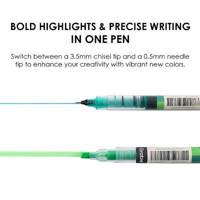 Grabie 6ct Dual-Tip Notetakings Pen Set Soft Serenity