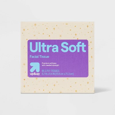 Holiday Ultra Soft Facial Tissue - Joy - 65ct - up&up
