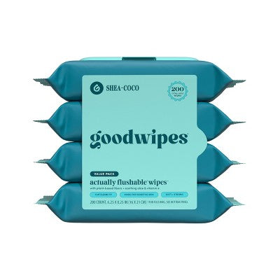 Goodwipes Flushable Personal Wipes - Shea-Coco - 50ct1pk