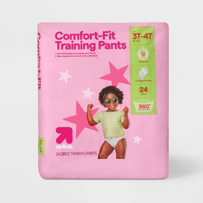Girls Disposable Training Pants - 3T-4T - 24ct - up&up