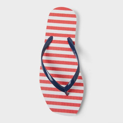 Women's Americana Palmer Square Toe Thong Flip Flops 10