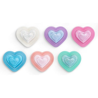 Mini Glam Cosmetics - Heart Glitter Balm Pink