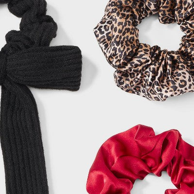 Hair Twister Set 3pc - Wild Fable Jet Black/Red