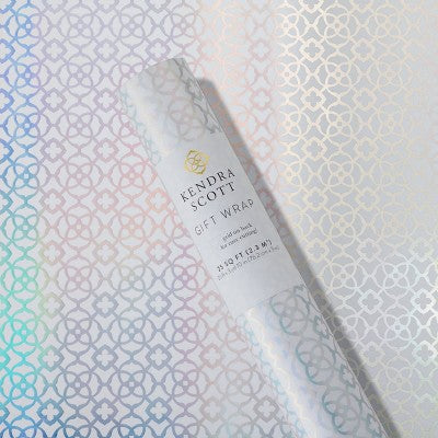 Kendra Scott Filigree Wrapping Paper - Silver/White (LOCAL PICKUP ONLY)