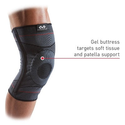 McDavid Sport Knee Knit Sleeve with Buttress and Stays - Gray - S/M