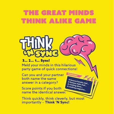 Gamewright Think 'N Sync The Great Minds Think Alike Card Game, 225 Cards, Ages 12 and Up