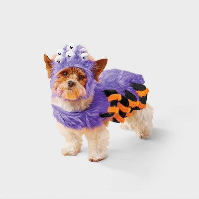 Spider Costume Dog and Cat Full Body Costumes - Boots & Barkley Purple S