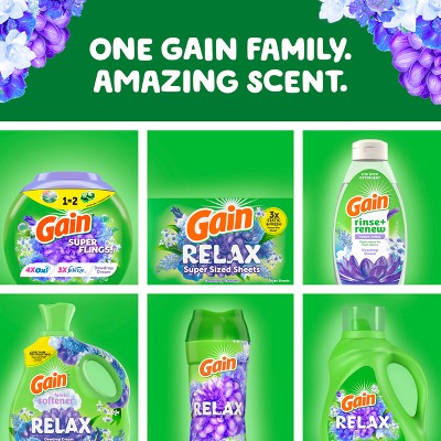 Gain Relax Dewdrop Dream Liquid Laundry Detergent 61 Loads - 88 fl oz