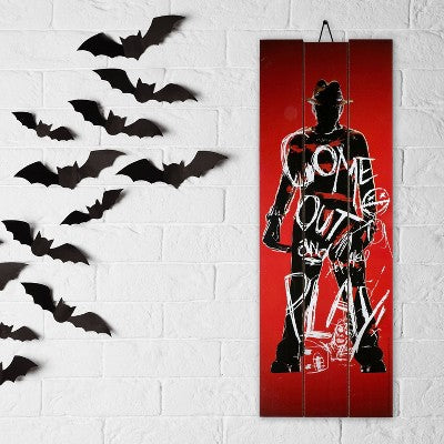 Warner Bros. 20" A Nightmare on Elm Street Freddy Krueger Halloween Wall Decor with Easel