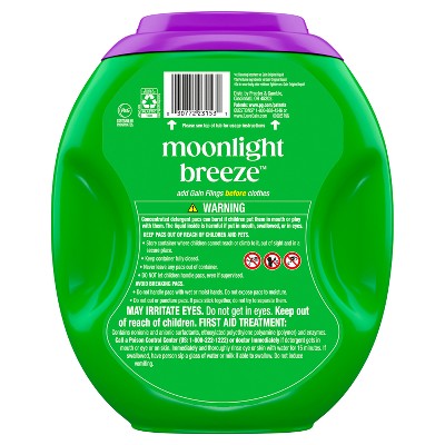 Gain Moonlight Breeze Super Flings Plus Laundry Detergents - 45ct