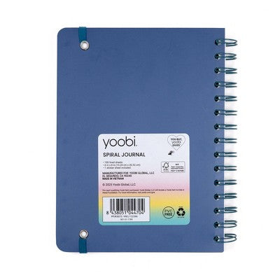 Yoobi 6"x8" Journal Spiral with Elastic Band Outer Space