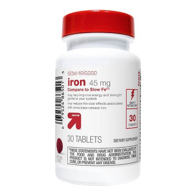 Iron Slow Release Dietary Supplement Tablets - 30ct - up&up