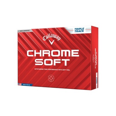 Callaway Chrome Soft 24 Triple Track Golf Balls - 12pk White