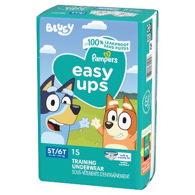 Pampers Easy Ups Bluey Training Underwear - Size 5T6T - 15ct