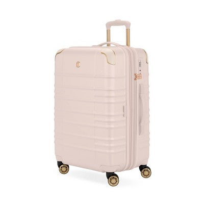 SWISSGEAR Cascade II Medium Checked Spinner Wheels Suitcase 8 Wheel 33 lb Capacity - Rose (LOCAL PICKUP ONLY)