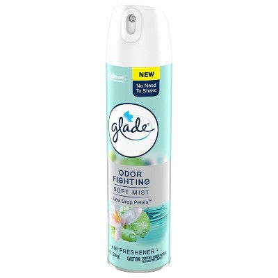 Glade Aerosol Room Air Freshener Spray - Dewdrop Petals - 8oz
