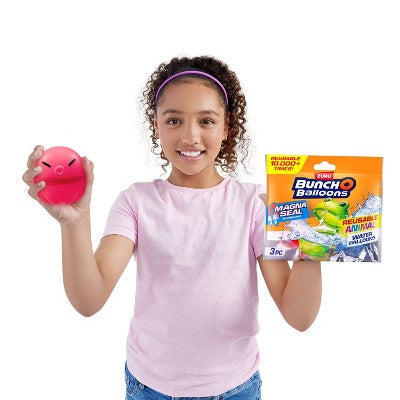 Bunch O Balloons Reusable Water Balloons Animals - 3pk: Silicone Pool Toys for Kids