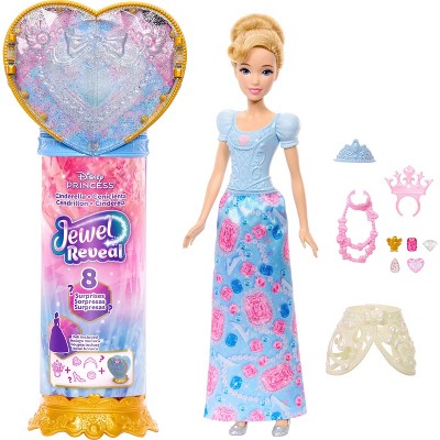 Disney Princess Jewel Reveal Cinderella Fashion Doll with 8 Surprises