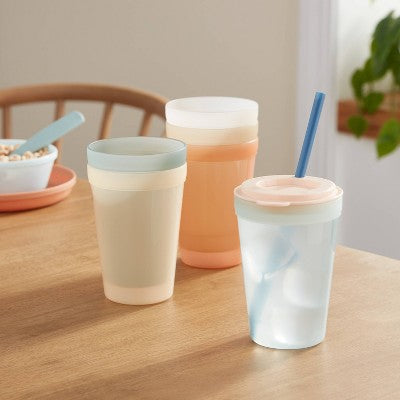 Kids' 15 fl oz Plastic Tall Tumbler - Pillowfort