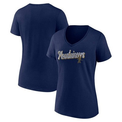 NCAA West Virginia Mountaineers Women's V-Neck T-Shirt - M