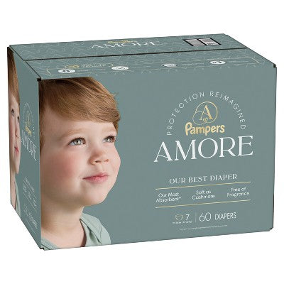 Amore by Pampers Diapers Enormous Pack - Size 7 - 60ct