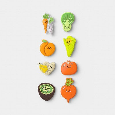 8pk Phone Charms Fruits and Veggies - heyday