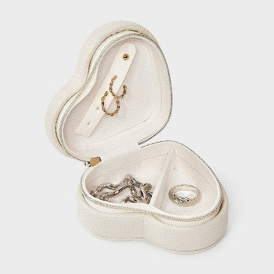 Valentines Heart Travel Jewelry Organizer - A New Day Cream