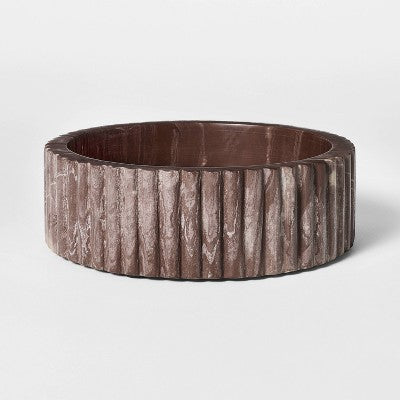 8" Marble Bowl Multicolor Naturals - Threshold designed with Studio McGee