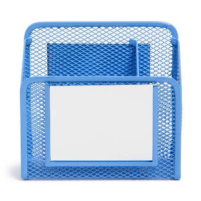 U Brands Locker Mesh Cup with Mirror - Hyper Prep Blue