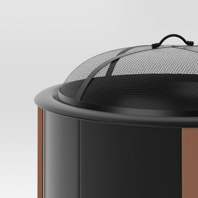 Wood Burning Fire Pit Black - Threshold (LOCAL PICKUP ONLY)