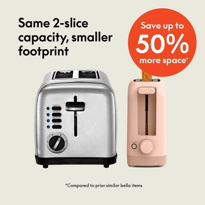 bella 2-Slice Slim Toaster Blossom