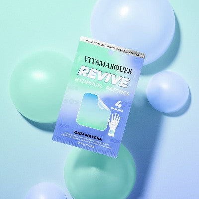 Vitamasques REVIVE DHM+Matcha Vitamin Hydrogel Face Patches - 4 patch