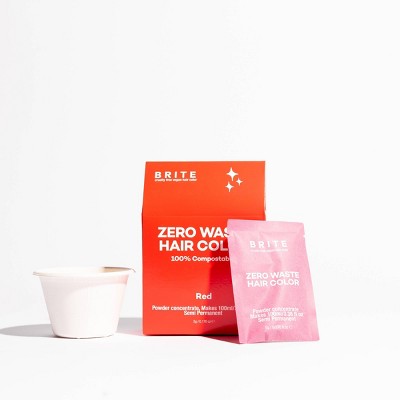 BRITE Instant Color Zero Waste Hair Color - Red - 0.176oz