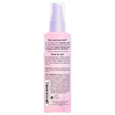 L'Oreal Paris Elvive Glycolic Gloss High Shine Leave-in Hair Serum - 4.4 fl oz: Paraben-Free, For All Hair Types, Daily Use