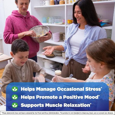 Natrol Mood + Stress Magnesium Citrate Gummies Raspberry, 60 Ct EXP: JUN/2026