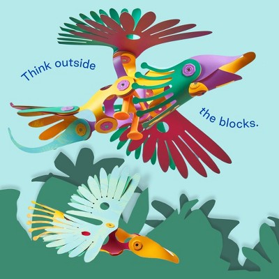 Clixo Jungle Birds Magnetic Building Set: 24 Pieces for Creative Thinking & Creativity