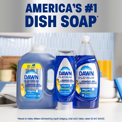 Dawn Wild Jasmine Platinum Liquid Dish Soaps - 30 fl oz: Multi-Surface Cleaner, Removes Grease