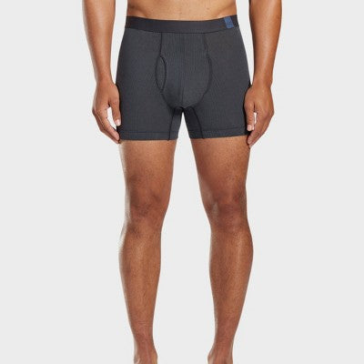 Pair of Thieves Men's 3pk SuperiAir Boxer Briefs - Gray M: Cotton Blend, Seamless, Tagless, Full Waistband Elastic, Medium